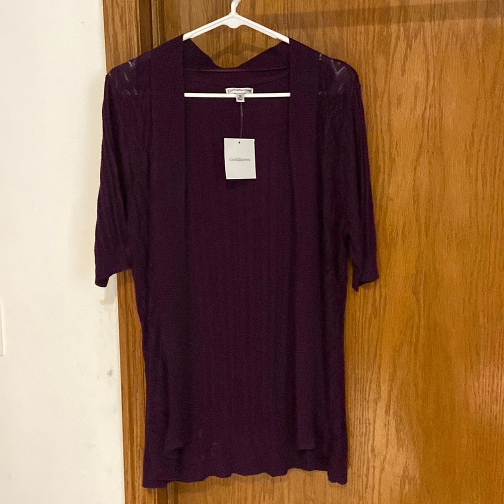 NWT Croft&Barrow Med Summer purple sweater.